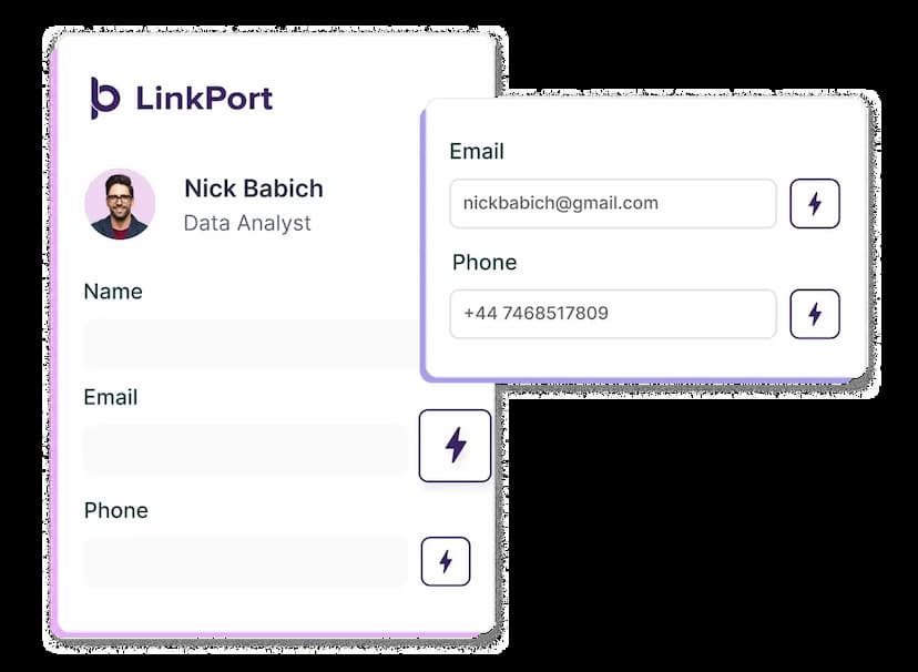 Single Click Data Enrichment