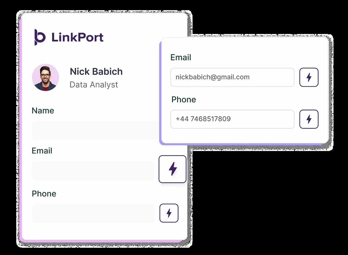 Single Click Data Enrichment