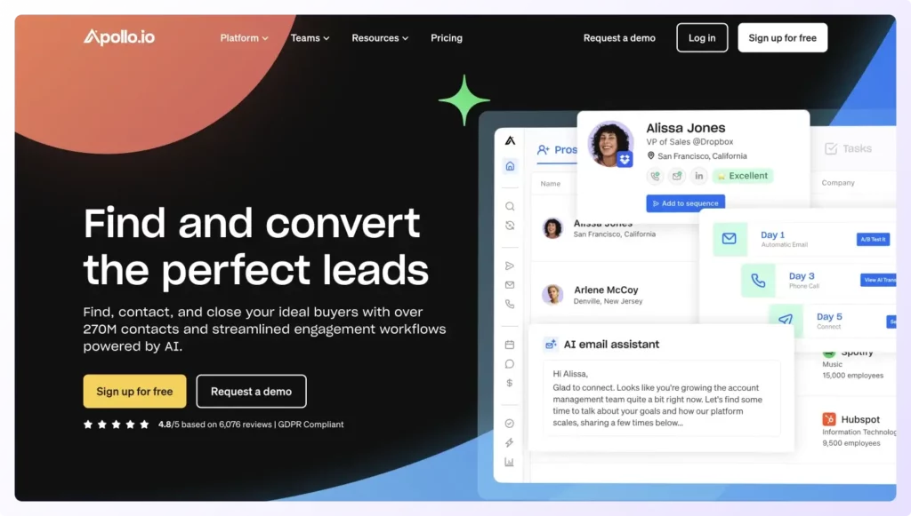 Apollo.io the best alternative of hubspot sequences