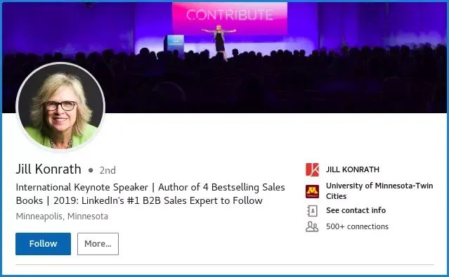 background picture linkedIn for b2b sales