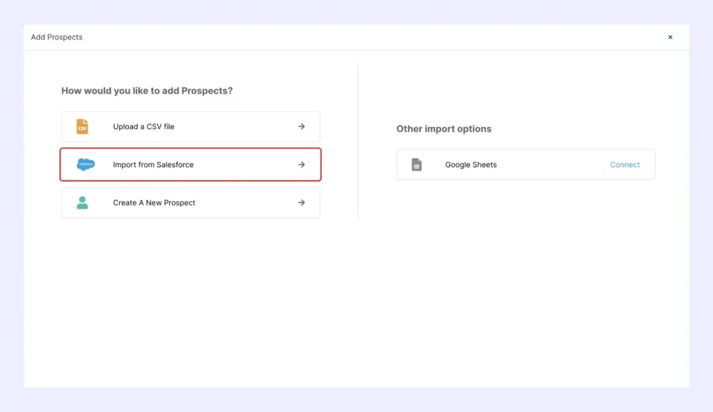 import leads from Salesforce