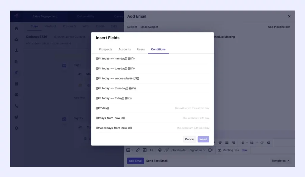 Use dynamic formulas to customize emails based on date and time