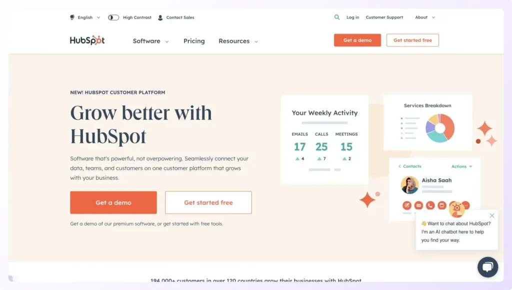 Hubspot is one of the best Mixmax Alternative