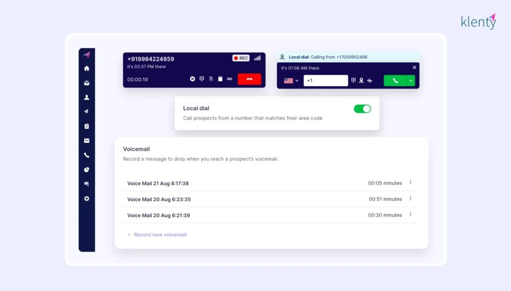 klenty sales dialer