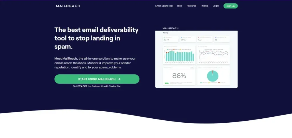 mailreach helps to build sender reputation