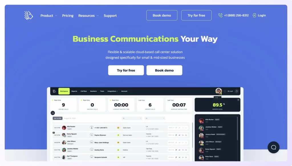 cloud-based cold calling tool MightyCall'S home page